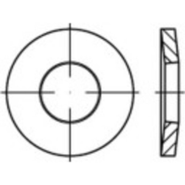 Kónická pružná podložka 8 mm 18 mm nerezová ocel A4 100 ks TOOLCRAFT 1067145; 1067145