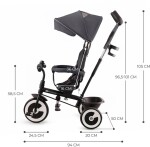 KINDERKRAFT Trojkolka Aston Malachite Grey