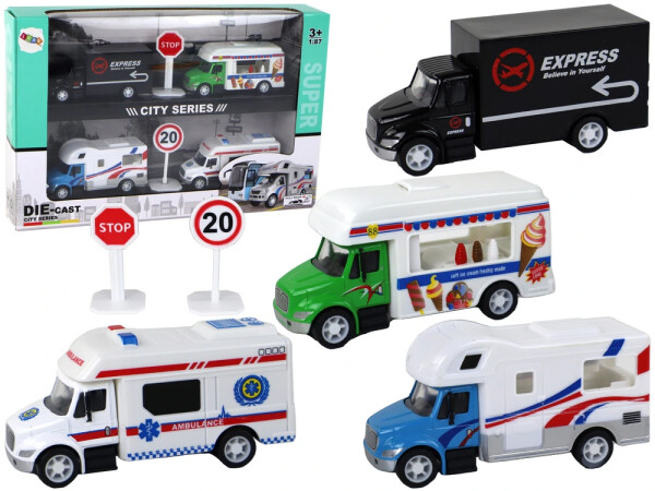 Mamido Kamper Nákladné auto Pohotovostná zmrzlinárka s trecím pohonom 1:87 A