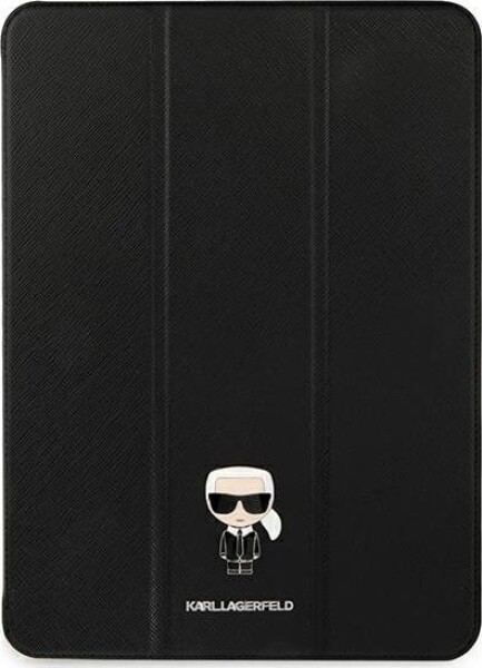 Karl Lagerfeld Karl Lagerfeld KLFC12OKMK iPad 12.9" Pro 2021 Book Cover Čierny/black Saffiano Karl Iconic