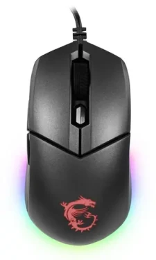 MSI Clutch GM11 čierna / Herná optická myš / 5000 DPI / 6 tlačidiel / USB / RGB / drôtová (S12-0401650-CLA)