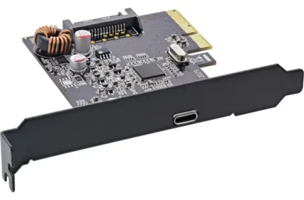 InLine rozširujúca karta USB-C / Rozširujúca karta / PCIe x4 / USB 3.2 Gen 2x2 / 1x USB-C (76660F)