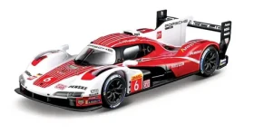 Bburago RACE Porsche 963 v dekoratívnom boxe biela-červená