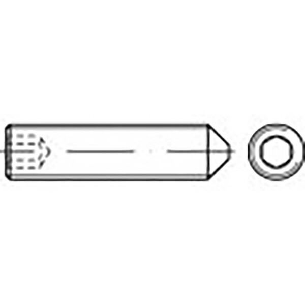TOOLCRAFT TO-6857358 závitový kolík M20 40 mm ocel pozinkované 50 ks; TO-6857358