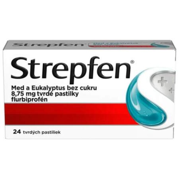 Strepfen Med a eukalyptus bez cukru 24 ks