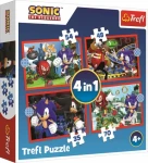 Trefl - Puzzle - Sonic: Dobrodružná jazda 4v1