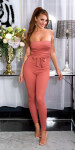 Sexy Bandeau Ripp Jumpsuit Einheitsgroesse