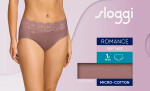 Dámske nohavičky Romance Midi - BROWN - hnedá 1141 - SLOGGI BROWN 44