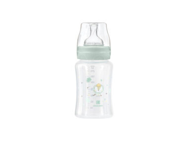 KikkaBoo Dojčenská fľaša 240ml 3m+ Jungle King Mint (31302020130KB)