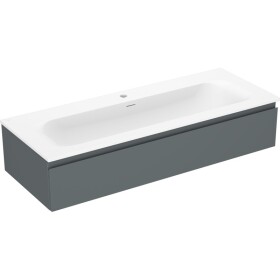 MEXEN/S - Orio kúpeľňová skrinka 120 cm s umývadlom Vela, 1 šuplík, grafit mat/biela mat 91A10-12023-1-BF66-W23M01