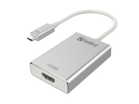 Sandberg USB-C do HDMI konvertor / strieborný (136-12)