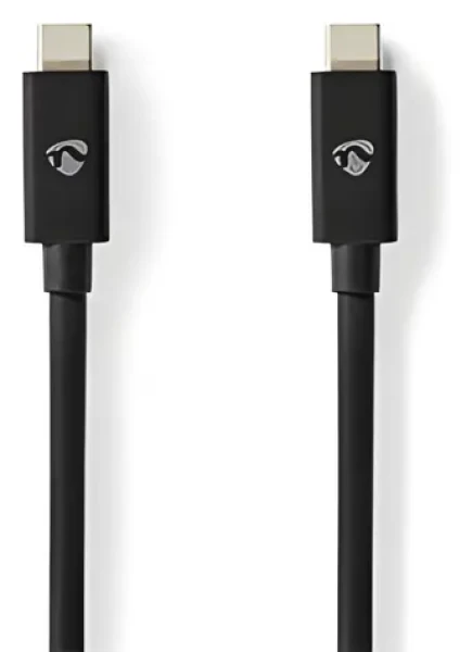 Nedis USB4 Gen 2x2 / Kábel USB-C - USB-C / 240 W / 8K 60 Hz / 20 Gbps / 2 m (CCGP66020BK20)
