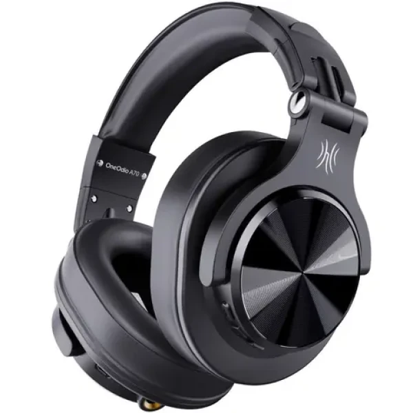 OneOdio Fusion A70 čierna / Bezdrôtové profesionálne slúchadlá / Bluetooth 5.2 / Jack 3.5mm / Jack 6.3mm (A70Black)