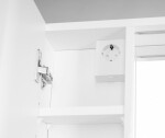 AQUALINE - ZOJA/KERAMIA FRESH STRIP galérka s LED osvetlením, 60x60x14cm, lava, biela 45021S