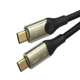 VOLTME Powerlink Utron Series CTC Kábel USB-C(M) 5A/240W 1.2m čierna / 2x USB-C(M) (C2198)