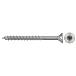 Fischer 574075 skrutky do drevotriesky 4 mm 60 mm TX Nerezová oceľ 100 ks; 574075
