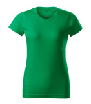 Základné voľné tričko stredne zelené 2XL