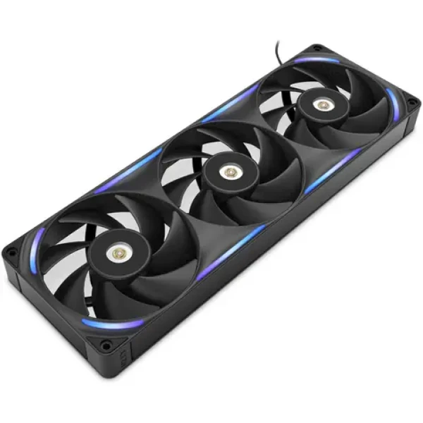 NZXT F360X čierna / 3x 120mm / Fluid Dynamic Bearing / 41 dB @ 2300 RPM / 104 CFM / 4-pin PWM + 4-Pin RGB (RF-U36PN-B1)