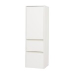 Mereo Opto kúpeľňová skrinka vysoká 125 cm, pravé otváranie, biela CN914P