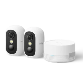 Anker Eufy C35 biela / HomeBase Mini + 2x IP kamera / 1080p / 130 ° / nočné videnie / microSD / Wi-Fi (E8110429)