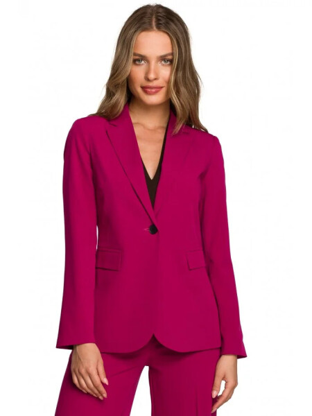 Bunda s jedným gombíkom S310 slivka -Stylove M