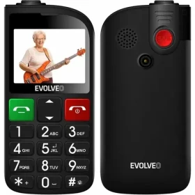 Evolveo EasyPhone FL + stojan čierna / 2.3 "/ 0.08MP / SOS / microSDHC (EP-801-FLB)