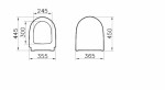 VITRA - Sedátko k WC kombi SENTO 86-003-009