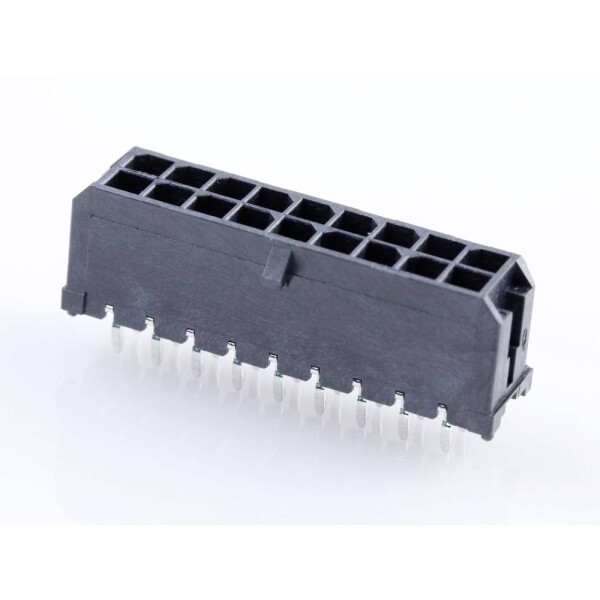 Molex vstavaná pinová lišta (štandardná) Počet pólov 18 Raster (rozteč): 3.00 mm 430451814 1 ks Tray; 430451814