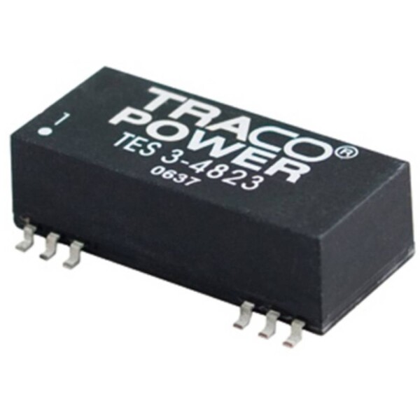 TracoPower TES 3-2412 DC / DC menič napätia, SMD 24 V/DC 12 V/DC 250 mA 3 W Počet výstupov: 1 x; TES 3-2412