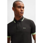 Pánske polo tričko BOSS Paddy 1 Charcoal regular fit black (50512995-016) S