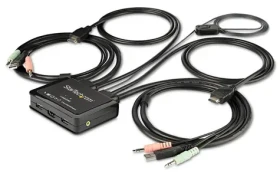 StarTech 2- Port HDMI KVM Switch čierna / KVM prepínač / 4K 60Hz / USB / nezávislý na OS (SV211HDUA4K)