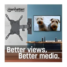 Manhattan výsuvný nástenný držiak TV / Držiak pre televízie / 13 "-42" / nosnosť 20 kg / VESA 200x200 / naklápací (461399)