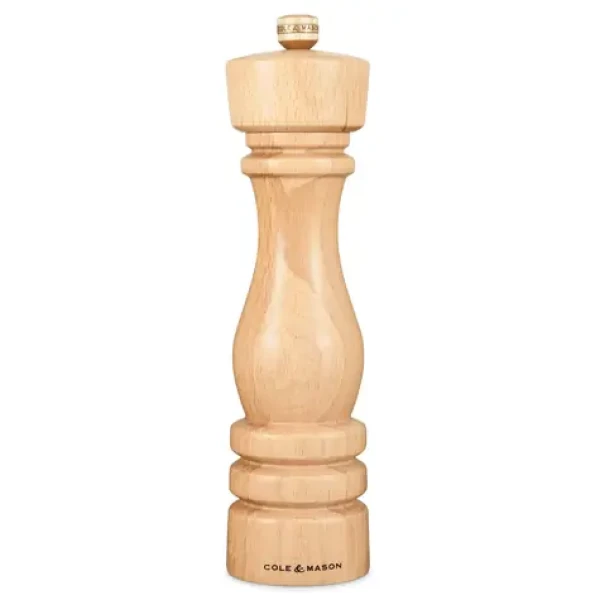 ColeMason London Natural Beech / Mlynček na soľ / bukové drevo / výška 22 cm / bez náplne (H233009)