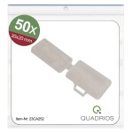 Quadrios 23CA252 23CA252 ochranný štítok Druh montáže: káblové spony Potlačiteľná plocha: 18 x 30 mm priehľadná Počet markerov: 50 50 ks; 23CA252