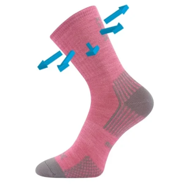 VOXX Ponožky Optimalik pink 3 páry 25-29 119935