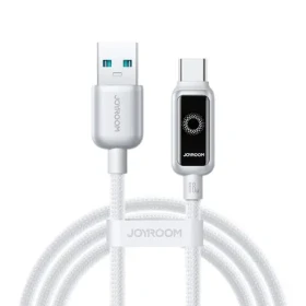 Joyroom S-A55 StarFlight Nabíjací kábel USB-A (M) - USB-C (M) 66W 1.2m biela (6956116771096)