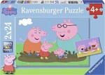 Ravensburger Prasiatko Peppa: Šťastná rodina - 2 x 24 dielikov