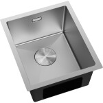 MEXEN - Trixo oceľový drez 1-bowl 370 x 440 mm, nerez 6412371000-01