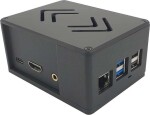 Allnet Radxa Rock 3A - professionelles Aluminium Gehäuse ecoPI PRO HP, schwarz