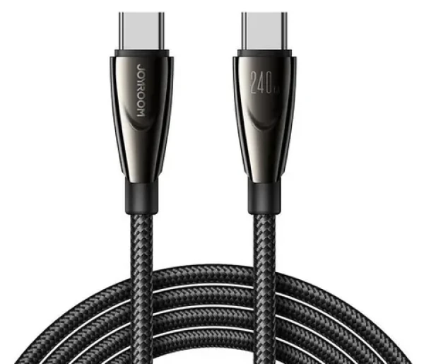 Joyroom SA31-CC5 Pioneer čierna / Nabíjací kábel / USB-C - USB-C / 240 W / 1,2 m (SA31-CC5 1.2m-Black)