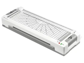 Tracer TRL-7 biela / Laminátor / A4 / 4v1 - laminácia, dierovanie, orez, zaoblenie rohov / rýchly štart 2 min (TRANIS47269)