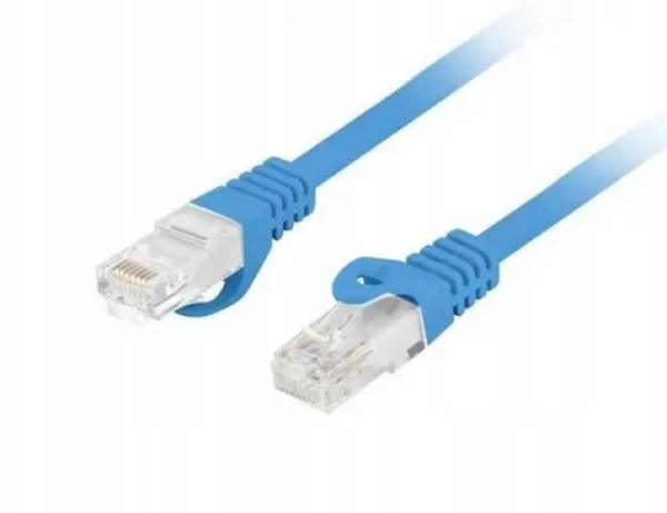Lanberg Patch kábel CAT6 UTP 15 m modrá / Patch kábel / RJ45-RJ45 / LSZH / Fluke Passed (PCU6-10CU-1500-B)