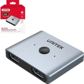 Unitek Obojsmerný prepínač HDMI 2.1 2v1 / Prepínač / 8K 60Hz (V1163A)