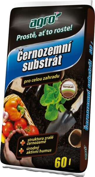 AGRO Čiernozemný substrát pre celú záhradu 60 l