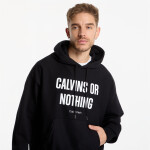 Mikina Calvin Klein Jeans Ls Prem Terry Calvins Or Nothing Black L