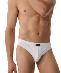 Pánske slipy 3 pack 322 white - Atlantic Bílá XL