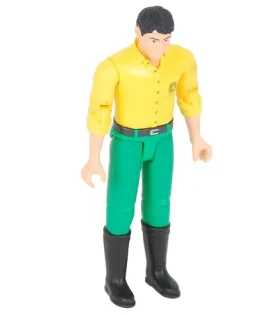 Bruder BWORLD Figúrka John Deere žlté tričko a zelené nohavice