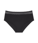 FEEL OF MODAL - Midi nohavičky s vysokým pásom, hodvábny komfort Triumph BLACK S