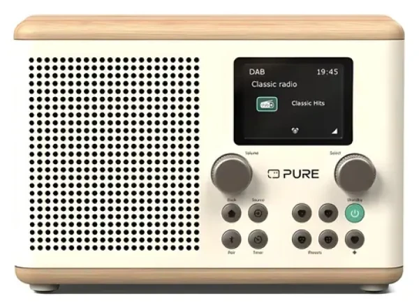 Pure Classic H4 biela / Digitálne rádio / DAB+ / FM / Bluetooth / USB (252982)