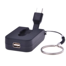 PremiumCord Adaptér USB 3.1 Typ-C male na mini DisplayPort female / zasúvací kábel / krúžok na kľúče (ku31dp06)